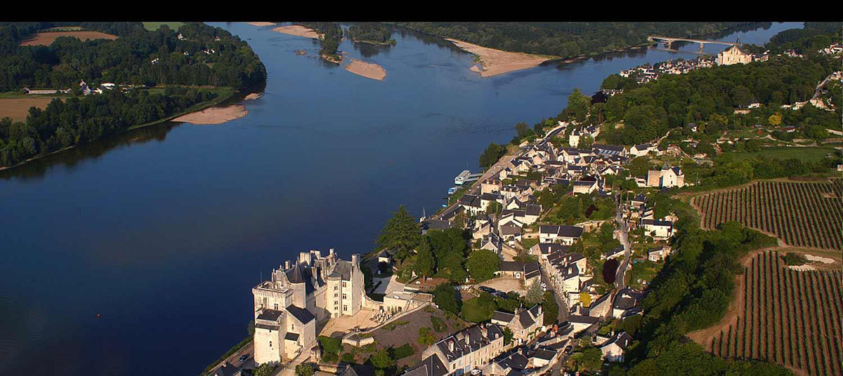 Confluence de la Vienne et la Loir  Montsoreau et Candes-Saint-Martin