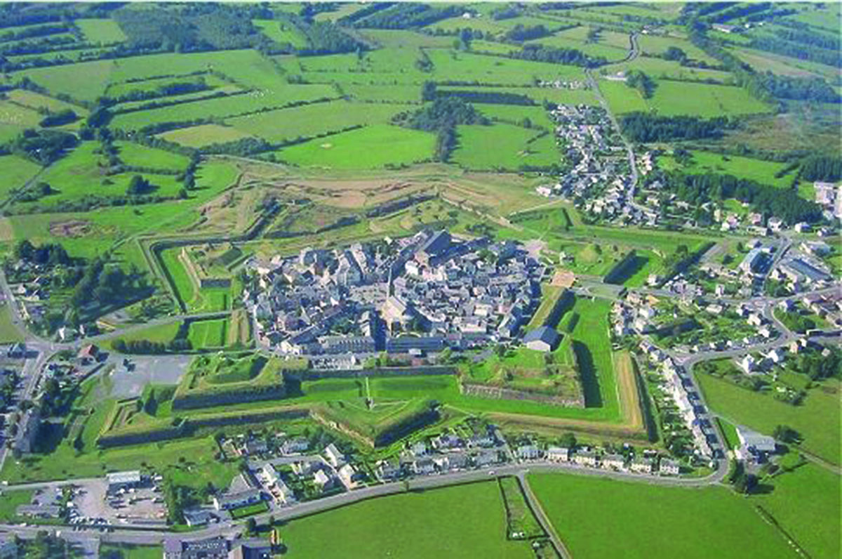 Ville de Rocroy vu du ciel